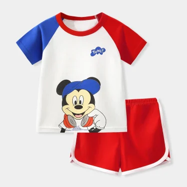 Summer Baby Boys Girls Cartoon T Shirt + Shorts Set Clothes Kids Cute Cartoon 2pcs Children Pajamas Girls Clothing Sets 5