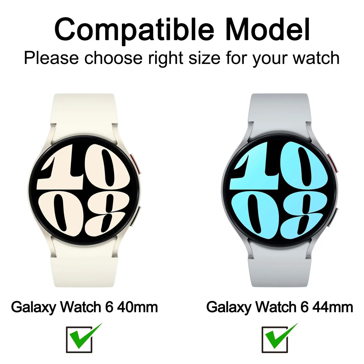 Tempered Glass Case For Samsung Galaxy Watch 6 40mm 44mm Screen Protector Glass Shell For Samsung Galaxy Watch 6 Bumper Cover 2