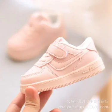 Children Sneakers Boys Girls Leather Low-Top Board Shoes Students Soft Bottom Footwear Kids Running Shoes Baby Casual Footwear 4