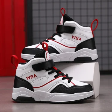 Autumn Children Sneaker Boys Shoes Flat Leather High Top Kids Sports Shoes Boy Basketball Running Tennis Sneaker 2