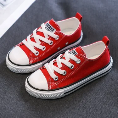 Children's Canvas Shoes, Spring and Autumn Korean Low-Top Shoes, Boys' and Girls' Shoes, Small White Shoes, Casual Cloth Shoes 4