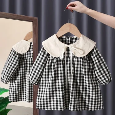 Autumn Baby Girl Clothes Lace Long Sleeve Dress Costume for Toddler Girl Baby Birthday Kids Clothing Straight Long Dresses Dress 2
