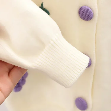 Elegant Kids Knitwear Set Soft Cardigan Sweater Combo Girls Autumn and Winter Children Sets Casual Daily Wear Children Clothing 5