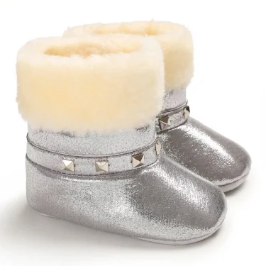 Autumn and Winter Baby Cotton Shoes With Plush Insulation Are Suitable For Indoor and Outdoor Baby Walking Shoes 2