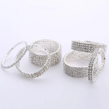 Hot Sale Multiple Styles Fashion Crystal Stretch Shine Bracelets For Women Couple Girlsfriend Bangles Wedding Bridal Gifts 2025 2
