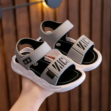 Children Sandals Students Non-slip Shoes Simple Generous Boys Girls Sandals Wear and Off Easy Soft Bottom Kids Casual Footwear 3