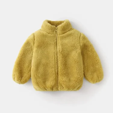 1pcs Boys Girls Autumn Coat Children Winter Thermal Fleece Jacket Kids Coats Double Sided Velvet Outerwear Baby Warm Clothes 6