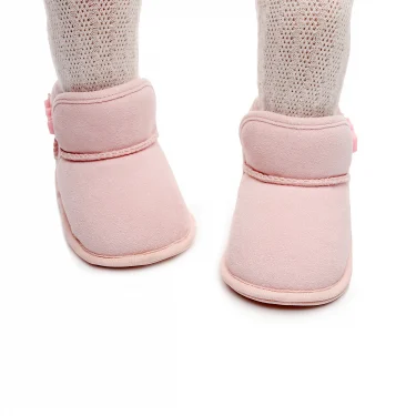 Baby Girls Boys Winter Ankle Boots Non-slip Newborn Snow Shoes Soft Bottom Fleece Warm Flats Casual Toddler Infant Walking Shoes 2