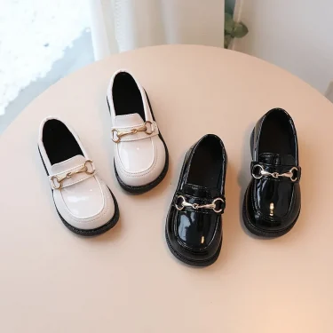 British Style Children Leather Shoes Breathable Slip on Loafers for Kids Boys Student Performance Shoes Toddler Girl Moccasins 2
