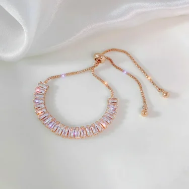 Full of Rhinestone Stainless Steel Bracelet For Women 2022 New Designer Shiny Luxury Zircon Adjustable Bracelets Jewelry Gift 1