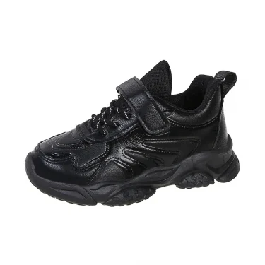 Children White Running Shoes Kids Fashion Sneakers PU Soft Breatheable Comfortable Boys Girls School Sports Shoes Size 26-37 6