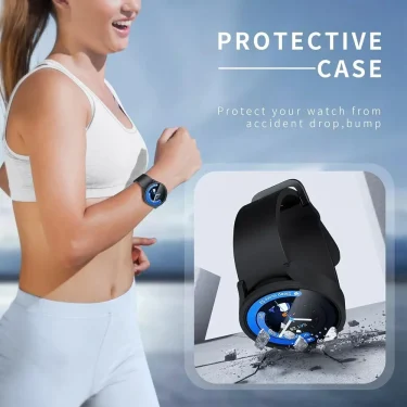 Glass+Case for Samsung Galaxy Watch 7 Waterproof PC Galaxy Watch 6 5 4 40mm 44mm Cover Galaxy Watch FE Cover+Screen Protector 6