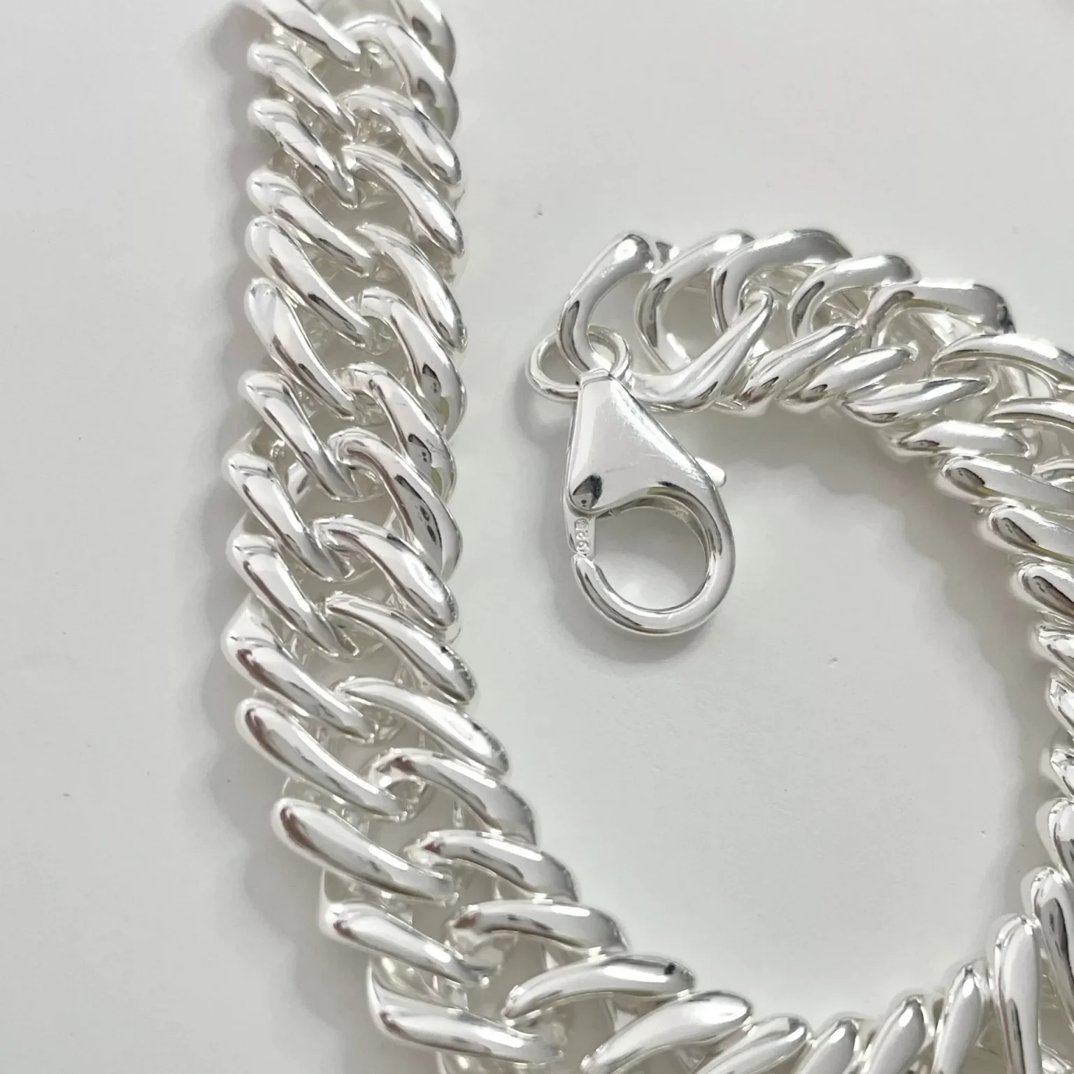 100% Solid 925 Sterling Silver Metal Bracelet for Women Men Vintage Handmade Simple Chain Bracelet Birthday Gift S-B451 5