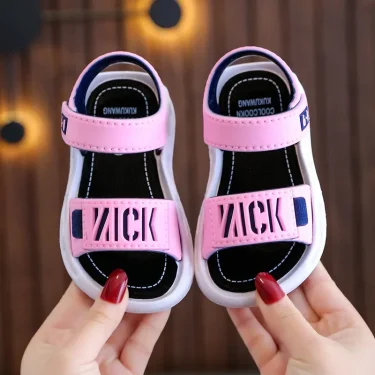 Children Sandals Students Non-slip Shoes Simple Generous Boys Girls Sandals Wear and Off Easy Soft Bottom Kids Casual Footwear 4