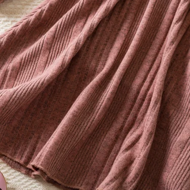 Autumn Girls Knitted Dresses Long Sleeve Sweater Girl Dress Princess Birthday Party Costumes Kids Casual Vestidos 4