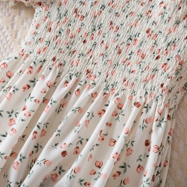 Girls Dresses Summer New Baby Girls Floral Short Sleeves Dress 3-7Yrs Children Clothes Holiday Casual Kids Printed Clothing 4