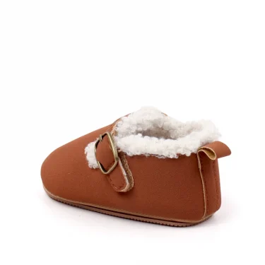 Winter Cute Baby Girls and Boys Warm Plush Non-slip Comfortable Prewalker Shoes High Quality Toddler Shoes First Walkers BMB4028 6