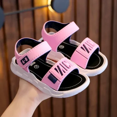 Children Sandals Students Non-slip Shoes Simple Generous Boys Girls Sandals Wear and Off Easy Soft Bottom Kids Casual Footwear 2