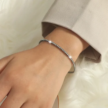 1Pieces of Ladies Transparent Shiny Crystal Bracelet 27 Colors Full Rhinestone Elastic Bracelet Women Wristband Bracelet Gift 3