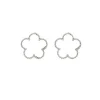 white earrings