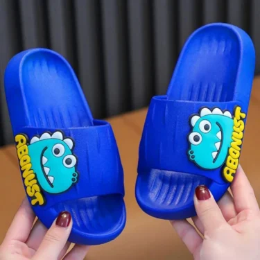 Cartoon children slippers summer soft sole anti slip indoor bathing anti fall girls and boys sandals and slippers 1