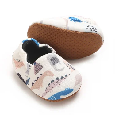 Cute baby Slippers Toddler Baby Boy Girl Knit Crib Shoes Cute Cartoon Anti-slip Prewalker Baby Slippers 5