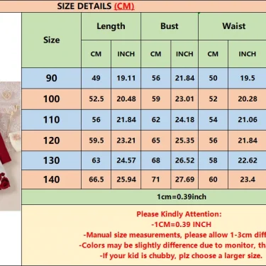 1-7 Years Children Girls New Year Dress Red Long Sleeved Flower Skirt for Birthday Wedding Party Wear Fashion Autumn Outfits 6