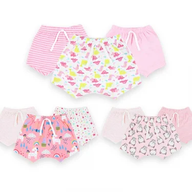 momscare Girls shorts outside wear summer baby pants 0-1-3 years old little children butt baby Harren pants 1