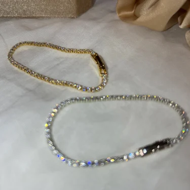 Luxury Classic Full of Rhinestones 18K Gold Plated Bracelets For Women Sparkling Simple Zircon Bracelets Jewelry Birthday Gifts 4