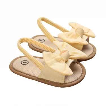Cute Bowknot Baby Sandals for Girl Shoes Summer Princess Soft Sole Non-slip Open Toe Walking Infant Shoes for Beach Slippers 7