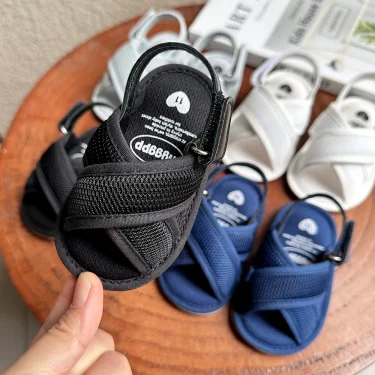 Baby Boys Girls Sandals Premium Infant Summer Outdoor Shoes PU Lightweight Soft Anti-Slip Sole Toddler Prewalker 4