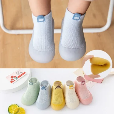 Infant Toddler Spring Summer Soft Sole Sock Shoes Cute Animals Unisex Baby Non-Slip Floor Socks Kids 0-3T Lightweight Prewalker 1