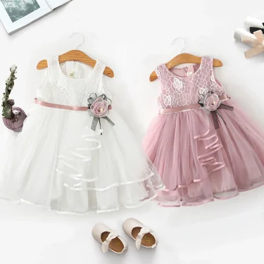 Baby Girls Dress Casual Costume Kids Dresses for 2-6Y Girl Flower Baby Dress Girl Party Little Prince Tutu Summer Dress Vestidos 6