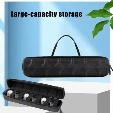 Watch Box Organizer For Men or Women，Watch Travel Case Portable Storage Watch Display Holder for Wristwatches and Smart Watches 3