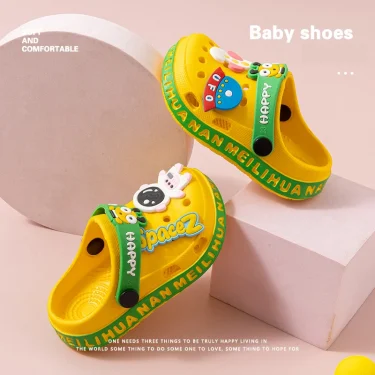 EVA ultra light boys and girls baby and toddler anti slip hole shoes children's sandals astronaut UFO sandals slippers 3