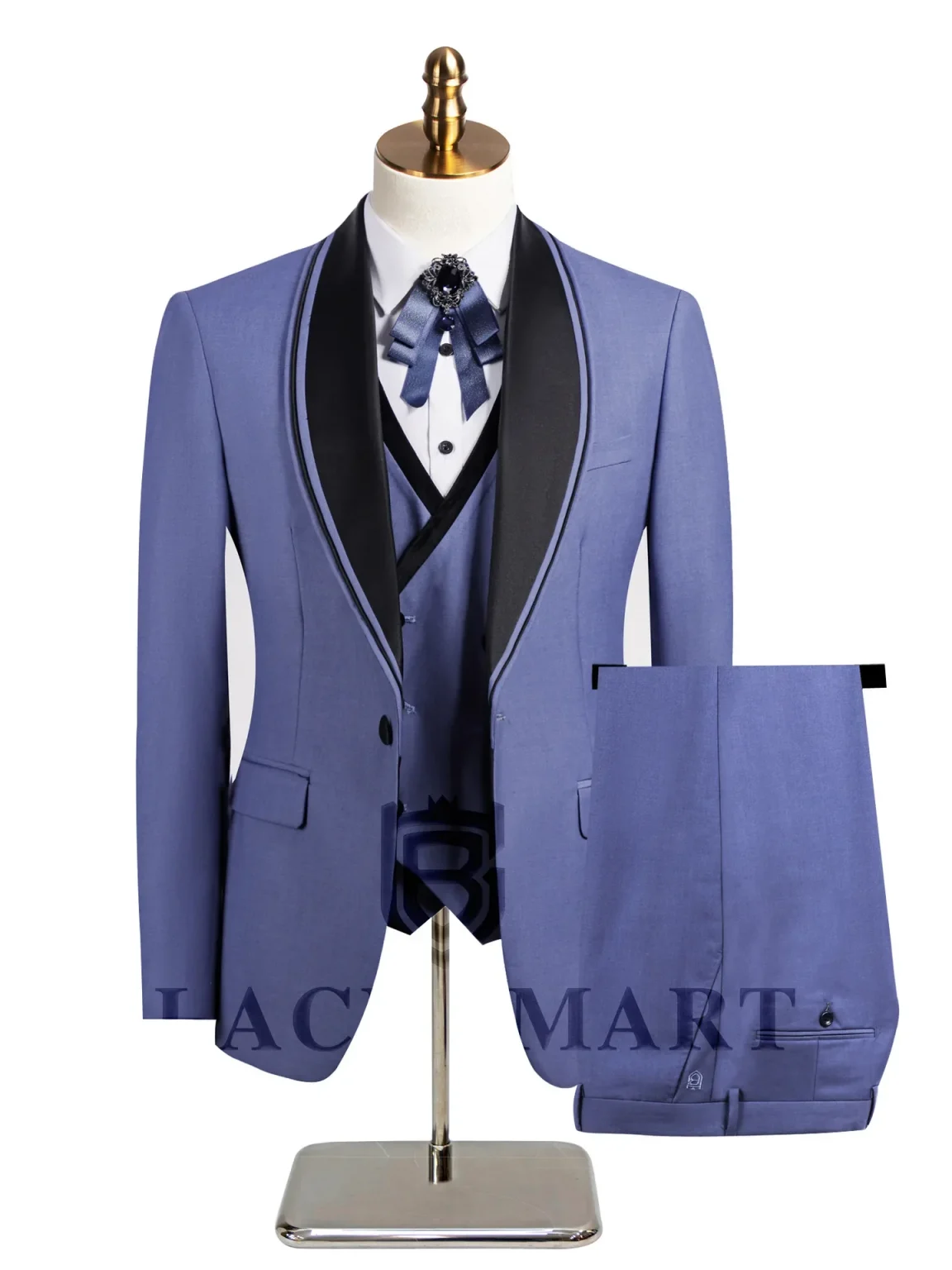 Men's Three-piece Wedding Tuxedo (Jacket + Vest + Pants) Fashion Show Concert Groom Engagement Cocktail Summer Party Men's Suit 4