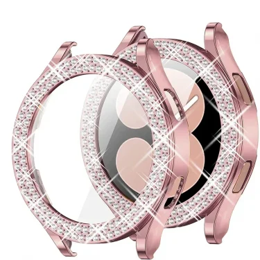 Bling Case for Samsung Galaxy Watch 6 4 Case 40mm 44mm Accessories Fashion Two Rows Diamond bumper Galaxy Watch 5 6 40 mm Cover 1