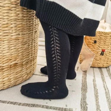 Lawadka Children's Leggings For Girls Solid Soft Knitted Ribbed Kids Girl Tights Spring Toddler Baby Princess Pantyhose 0 to 8Y 6