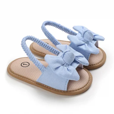 Cute Bowknot Baby Sandals for Girl Shoes Summer Princess Soft Sole Non-slip Open Toe Walking Infant Shoes for Beach Slippers 5
