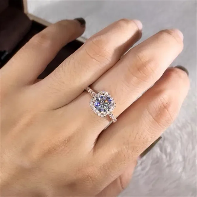 CC Jewelry Fashion Rings For Women‘s Ring Luxury Gold Color Square Stone Anneau Engagement Bijoux Bridal Wedding Ring CC627 5