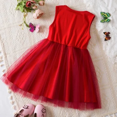Kids Girls Dress for Summer Princess Birthday Party Evening Dresses New Christmas Dress for Baby Girls Dress 2-6 Y Child Clothes 2