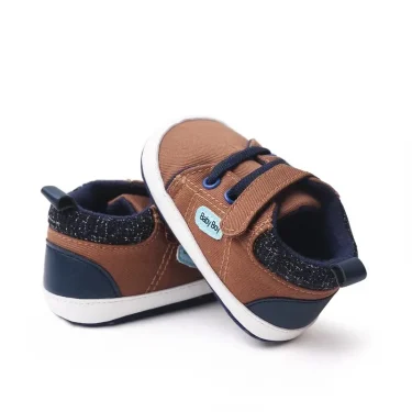 Baby Boy Shoes Canvas High Top Casual Soft Sole Newborn Sport Walking 0-18 Months 5