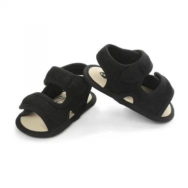Summer Baby Shoes Newborn Boys Girls Soild Breathable Anti-Slip Sandals Infant Toddler Soft Soled Shoes 5
