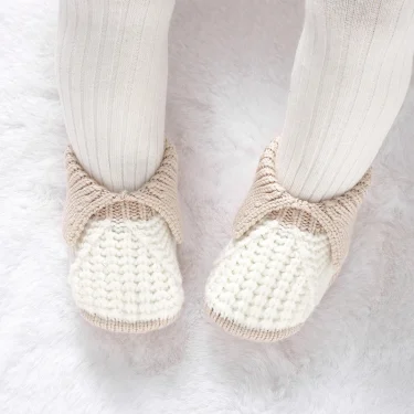 Newborn Baby Shoes Knit Boy Girls Footwear Fashion Patchwork 0-18M Toddler Clothes Accessories Infant First Bed Boots Cute Solid 5