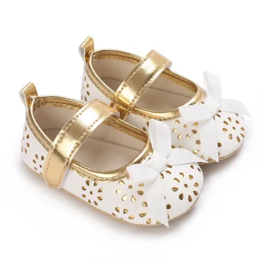 Newborn Princess Party Bow Flower Soft Sole Baby Bed Shoes Newborn Children Baby Shoes Anti slip Sports Shoes 6