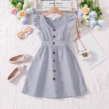 Kids Dress For Girls 8-12 Years Summer Girls Dopamine Dress Graduation Birthday Party Event Fresh Sweet Style Girls Dress 6