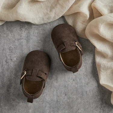 Fashion New Baby Flats Shoes Moccasins Soft Sole Non-slip First Walkers Indoor Outdoor Rubber Toddler Shoes for Girls Boys 3