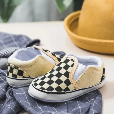 Classic Boys Girls Canvas Shoes Checkerboard Casual Baby Shoes Comfortable Soft Sole Outdoor Newborn Toddler Boy Shoes 5