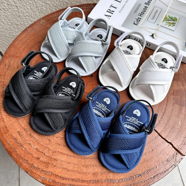 Baby Boys Girls Sandals Premium Infant Summer Outdoor Shoes PU Lightweight Soft Anti-Slip Sole Toddler Prewalker 2