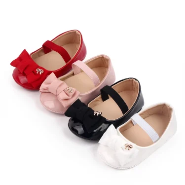 Baby Girl Shoes Cute Bowknot Toe-covered Soft PU Mary Jane Shoes Anti-slip Sole Spring Summer Sandal for 0-6-12m Baby NewFashion 6